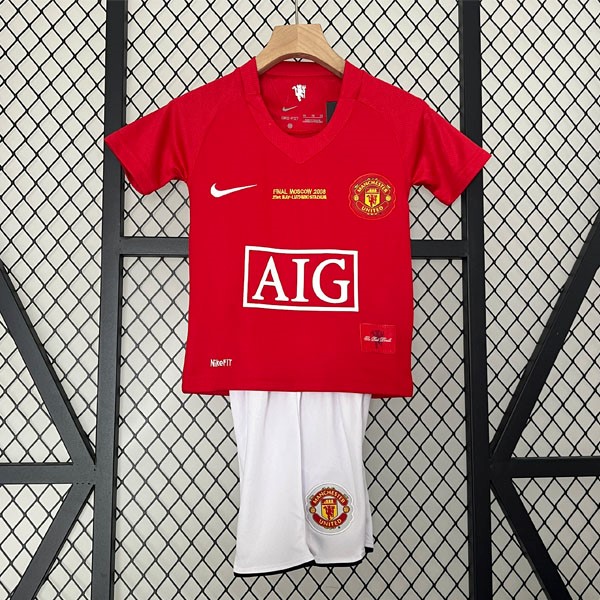 Camiseta Manchester United Primera Retro Niño 2007 2008